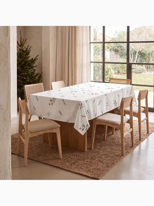 Nappe de noël imperméable avec imprimé de baies et sapins - gamusi. - Kiabi