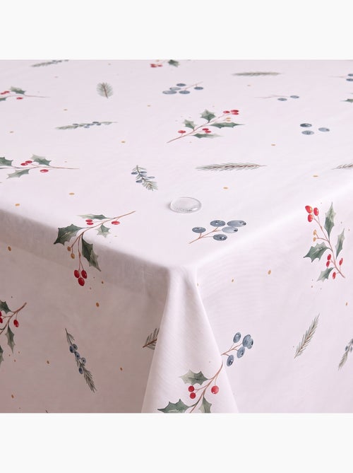 Nappe de noël imperméable avec imprimé de baies et sapins - gamusi. - Kiabi