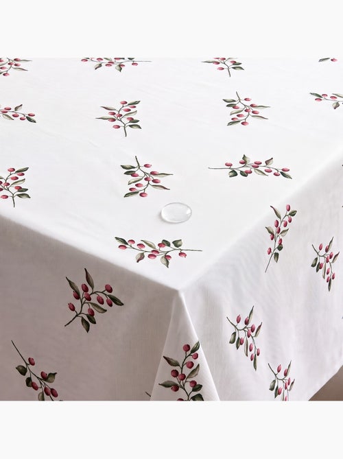 Nappe de noël imperméable avec imprimé de branches de houx - gamusi. - Kiabi Nappe de noël imperméable avec imprimé de branches de houx - gamusi. - Kiabi