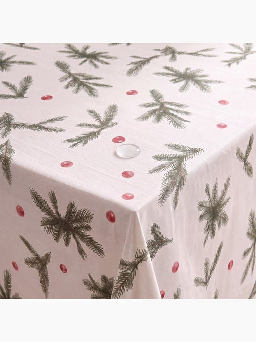 Nappe de noël imperméable avec imprimé de branches de sapin - gamusi. - Kiabi Nappe de noël imperméable avec imprimé de branches de sapin - gamusi. - Kiabi
