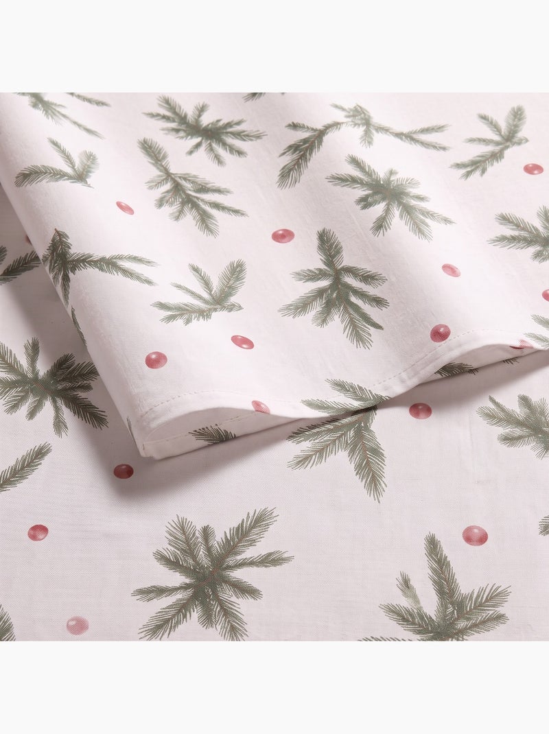 Nappe de noël imperméable avec imprimé de branches de sapin - gamusi. Blanc - Kiabi