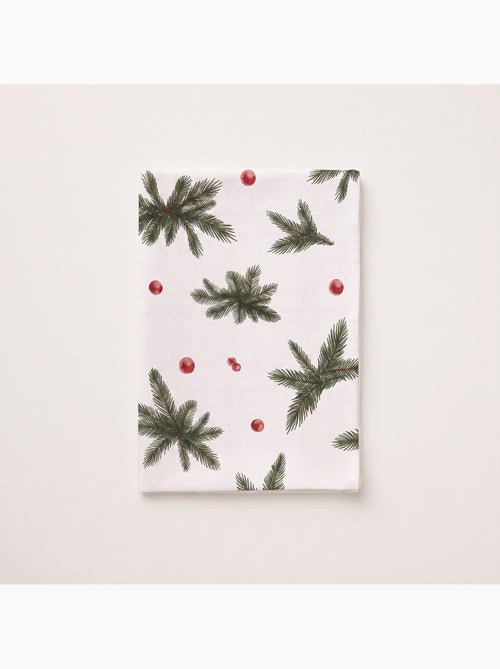 Nappe de noël imperméable avec imprimé de branches de sapin - gamusi. - Kiabi Nappe de noël imperméable avec imprimé de branches de sapin - gamusi. - Kiabi