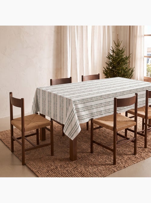 Nappe de noël imperméable avec imprimé de guirlandes de houx - gamusi. - Kiabi