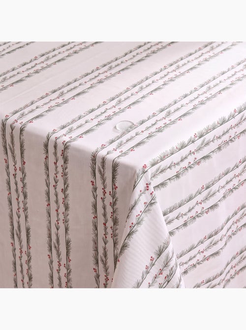 Nappe de noël imperméable avec imprimé de guirlandes de houx - gamusi. - Kiabi