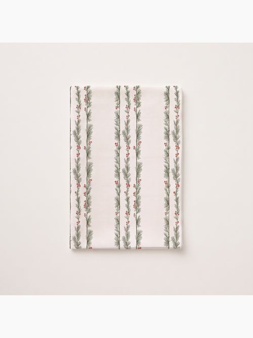 Nappe de noël imperméable avec imprimé de guirlandes de houx - gamusi. - Kiabi