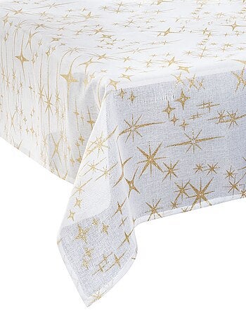 Nappe de Noël imprimée étoiles CANEVAS