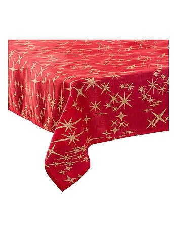Nappe de Noël imprimée étoiles CANEVAS