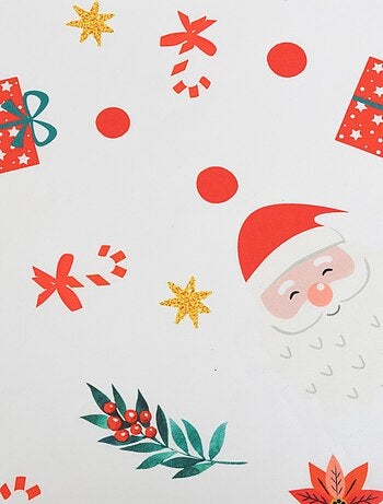 Nappe de Noël rectangulaire antitache motif Père Noël