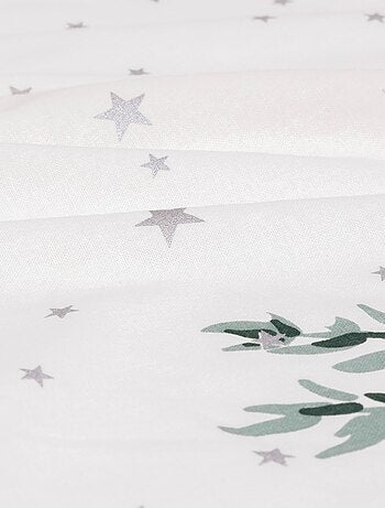 Nappe de Noël rectangulaire motifs branches et étoiles