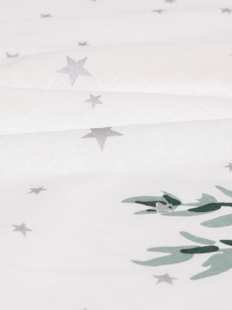Nappe de Noël rectangulaire motifs branches et étoiles Blanc - Kiabi