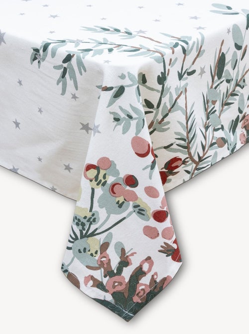 Nappe de Noël rectangulaire motifs branches et étoiles - Kiabi