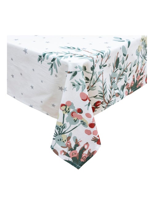 Nappe de Noël rectangulaire motifs branches et étoiles - Kiabi