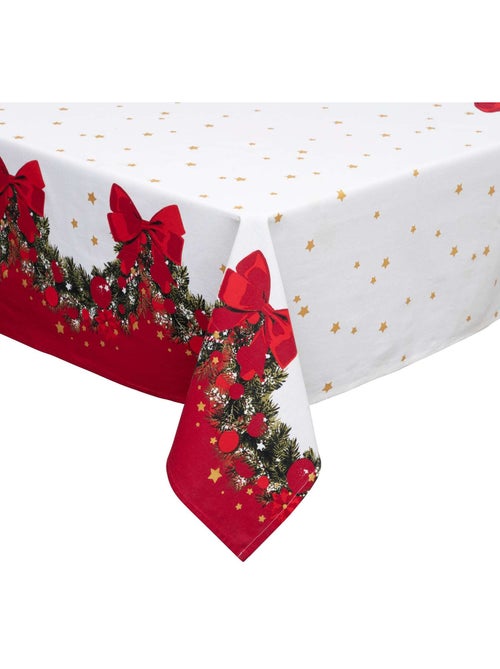Nappe de Noël rectangulaire motifs guirlande - Kiabi