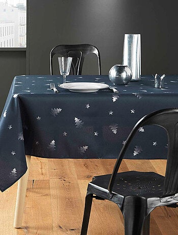 Nappe de Noël Sapin argenté