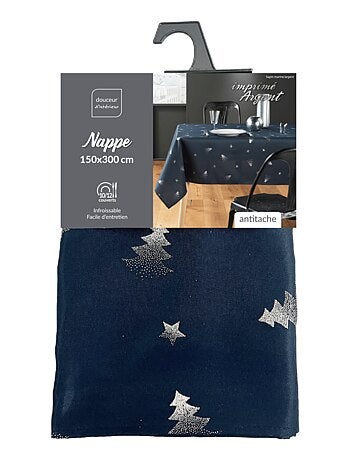 Nappe de Noël Sapin argenté