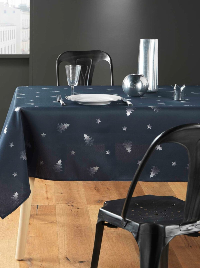 Nappe de Noël Sapin argenté Bleu - Kiabi