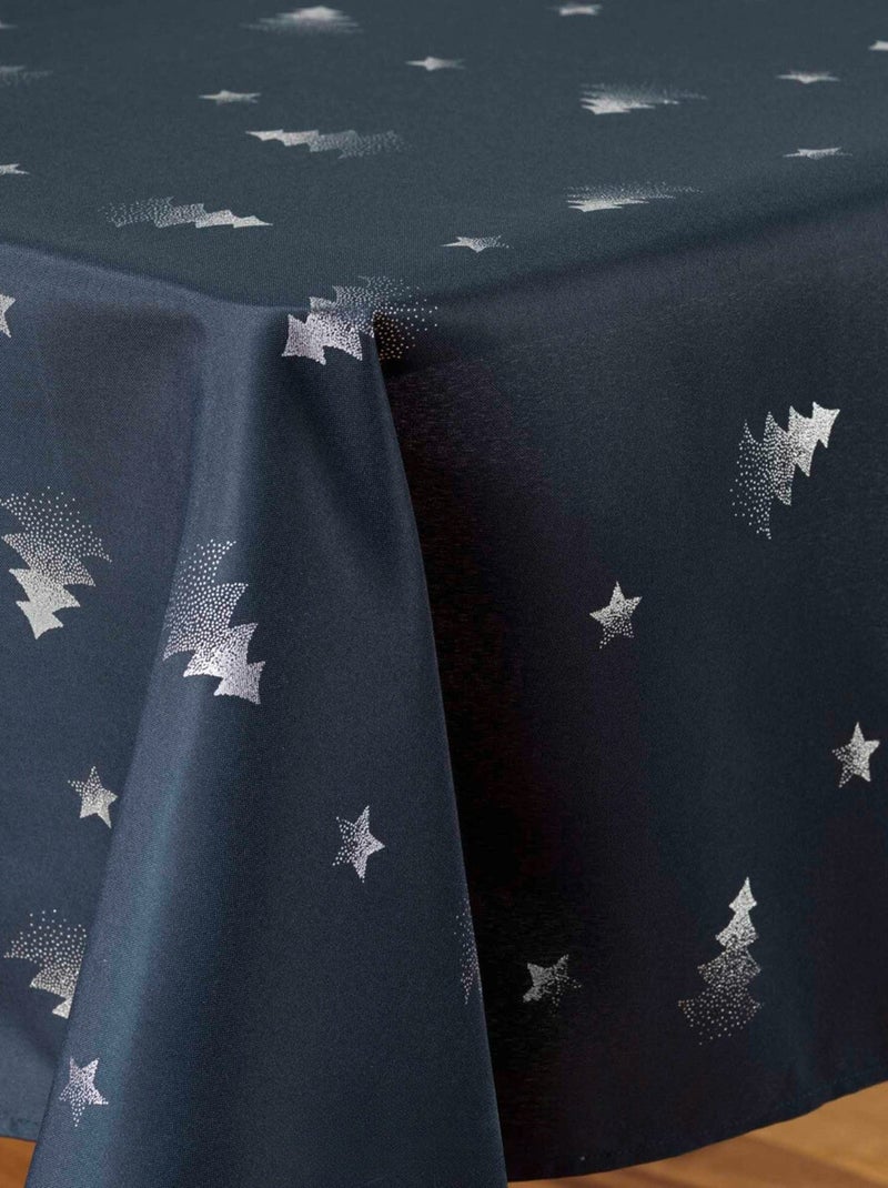 Nappe de Noël Sapin argenté Bleu - Kiabi