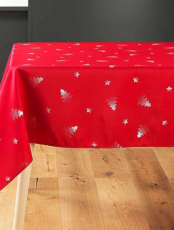 Nappe de Noël Sapin argenté