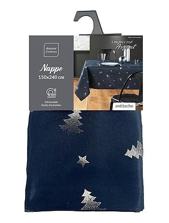 Nappe de Noël Sapin argenté