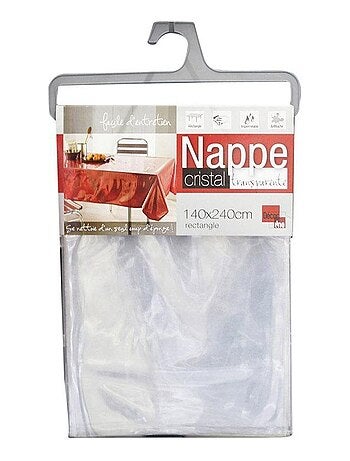 Nappe de protection 140x240 cm Cristal transparent