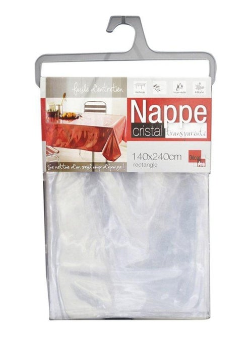 Nappe de protection 140x240 cm Cristal transparent - Kiabi