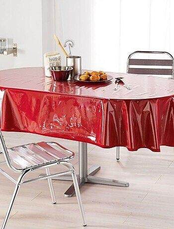 Nappe de protection ovale 140x240 cm Cristal transparent