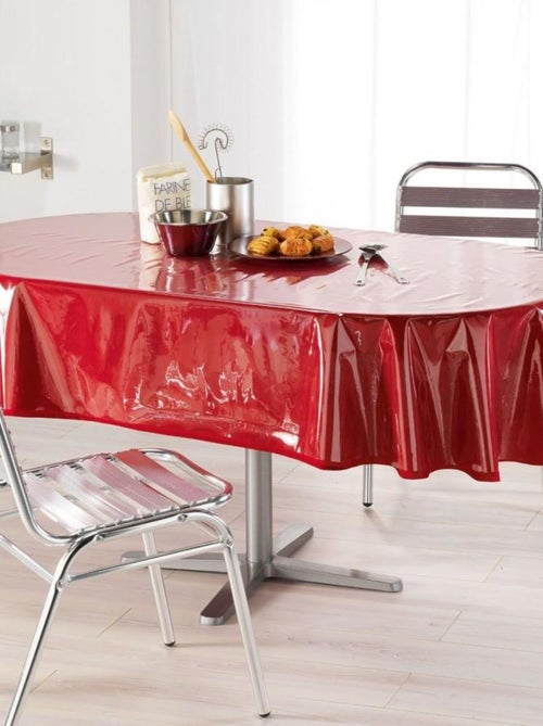 Nappe de protection ovale 140x240 cm Cristal transparent - Kiabi Nappe de protection ovale 140x240 cm Cristal transparent - Kiabi