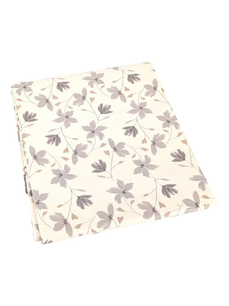Nappe de table antitaches BLOOM BLOOM Beige gris - Kiabi