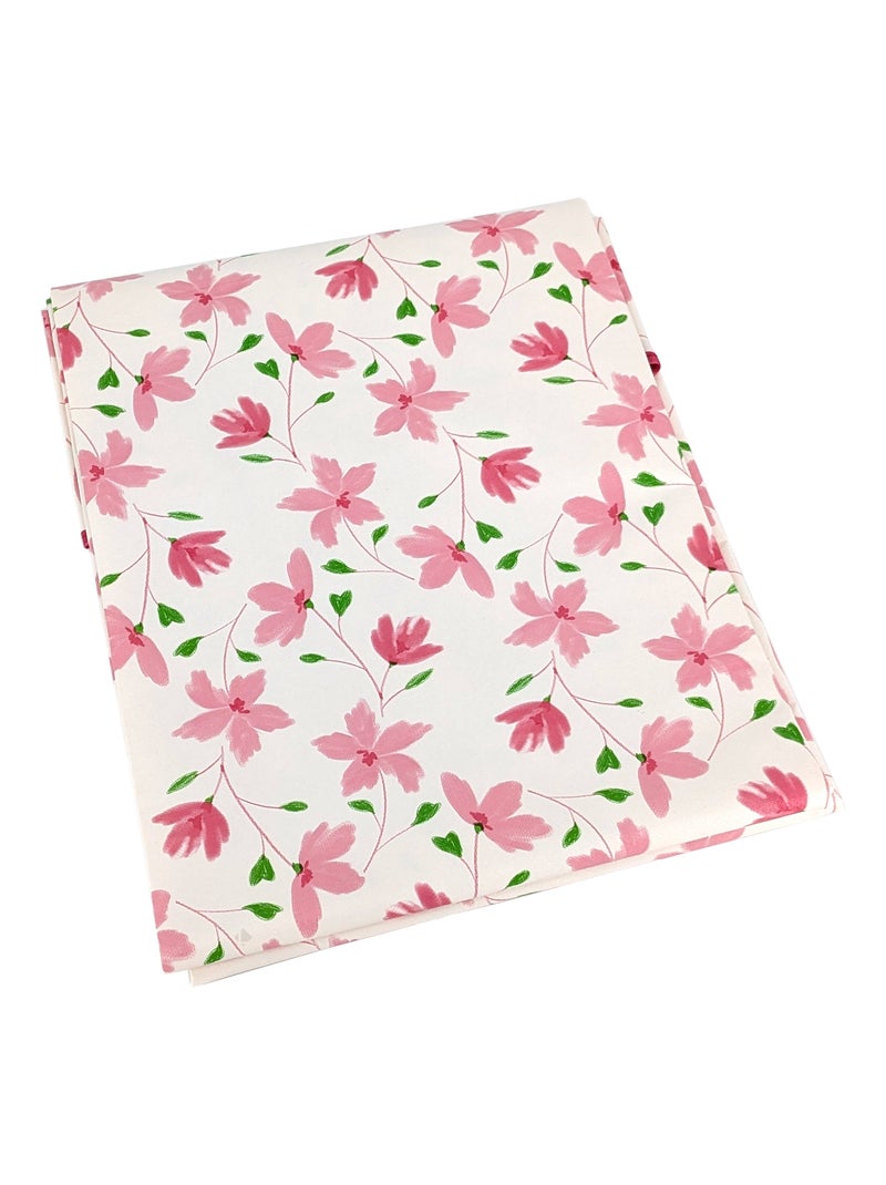 Nappe de table antitaches BLOOM BLOOM Blanc Rouge - Kiabi