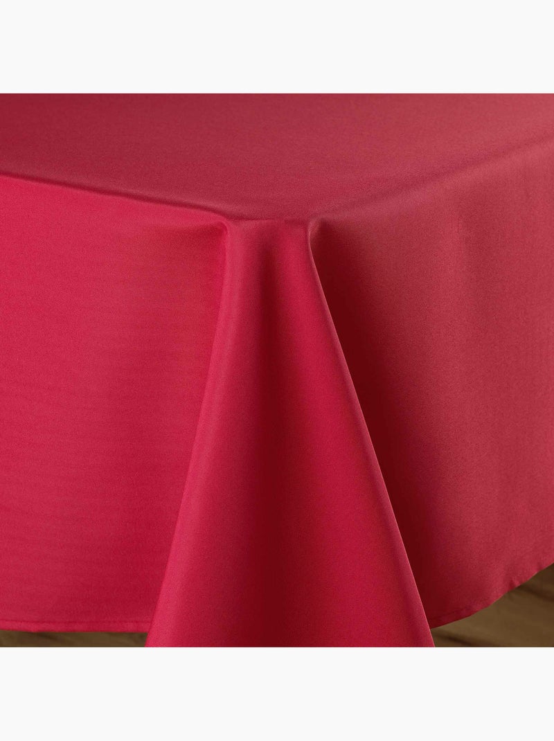 Nappe de Table XXL 140 x 300 cm – Polyester Uni – Teinte Rouge - Kiabi
