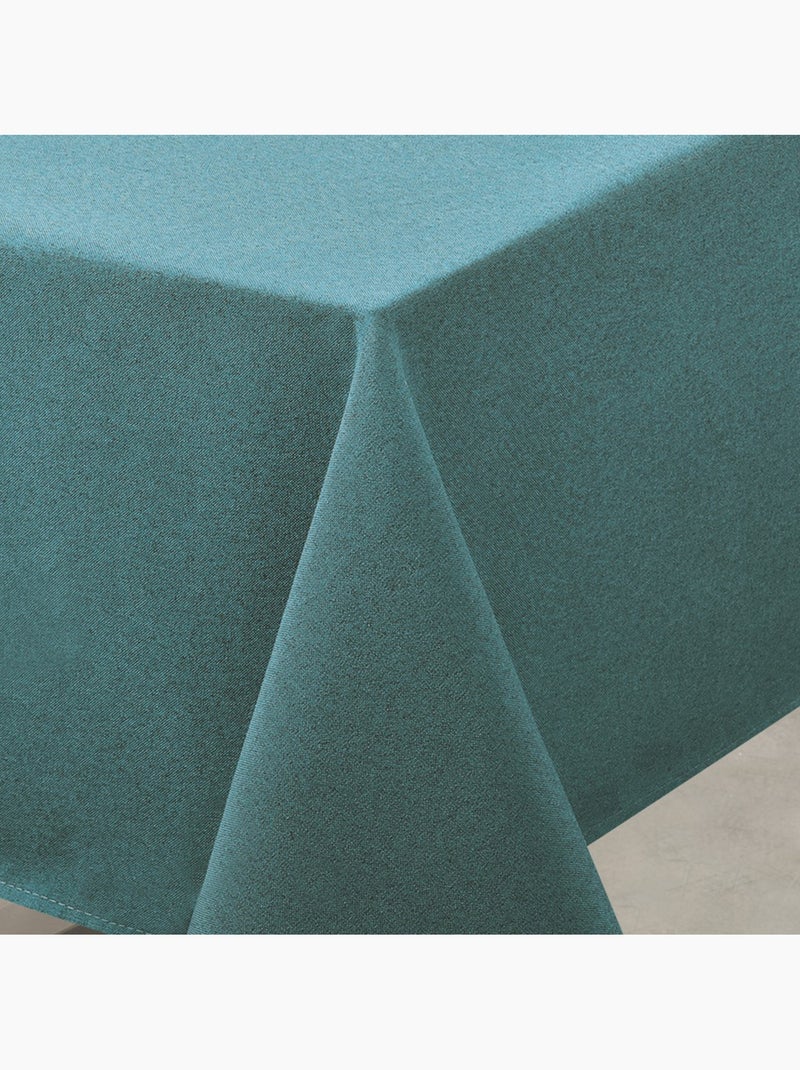 Nappe déperlante anti-taches  - effet lin Bleu canard - Kiabi