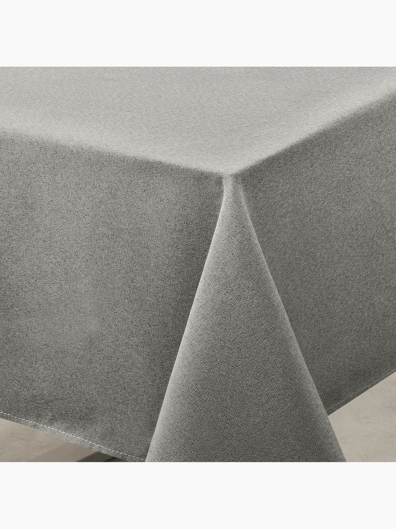 Nappe déperlante anti-taches  - effet lin gris anthracite - Kiabi