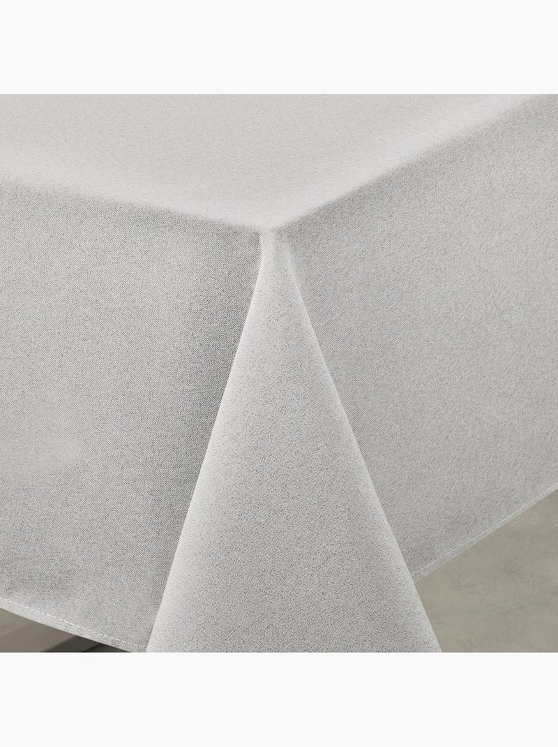 Nappe déperlante anti-taches  - effet lin Gris perle - Kiabi