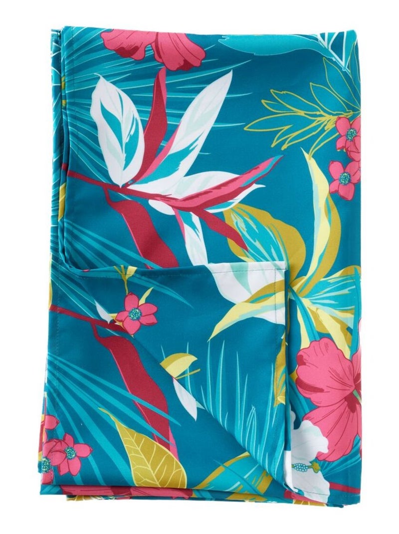Nappe déperlante rectangulaire imprimée PARADISE Bleu - Kiabi
