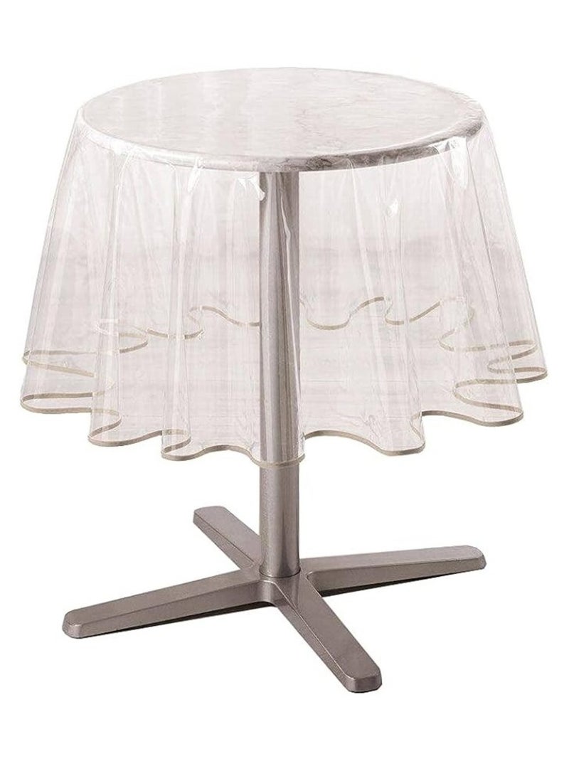 Nappe e Cristal 100% PVC Qualité supérieure Ronde Transparent - Kiabi