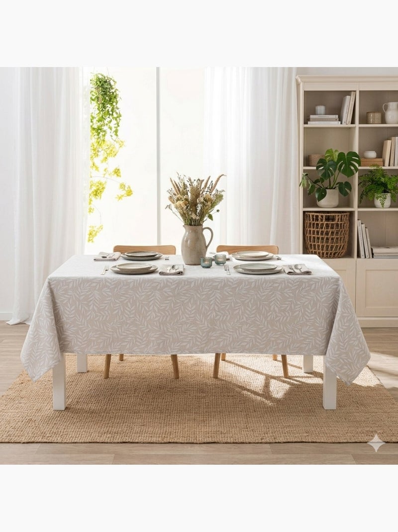 Nappe effet lin Collection Naia Beige - Kiabi