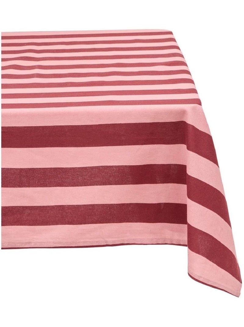Nappe en coton 150 x 250 cm Cherry Rose framboise - Kiabi