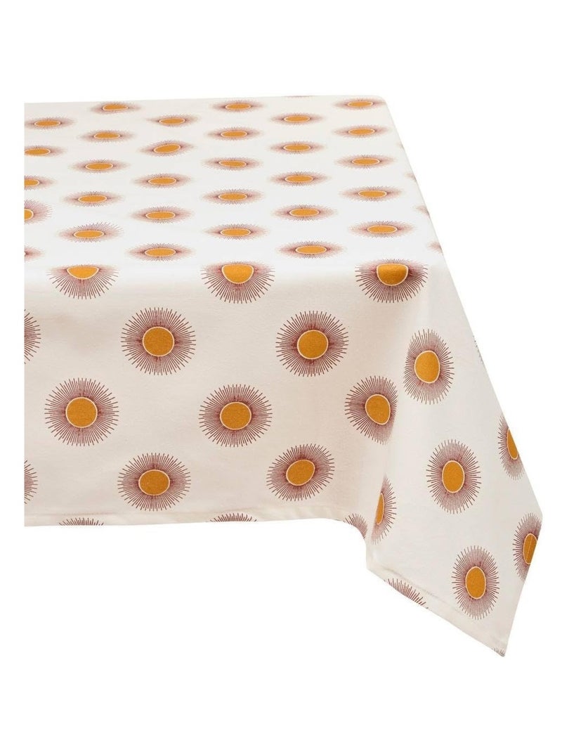 Nappe en coton 150 x 250 cm Soleil Beige - Kiabi
