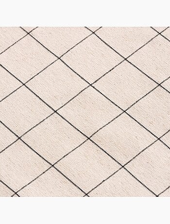 Nappe en coton à carreaux, fil teint en relief - Gamusi.