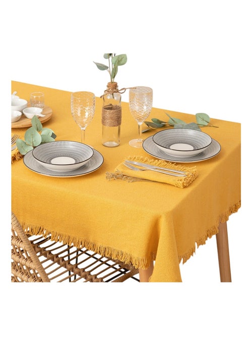 Nappe en coton a franges - Chic et élégante - Kiabi Nappe en coton a franges - Chic et élégante - Kiabi