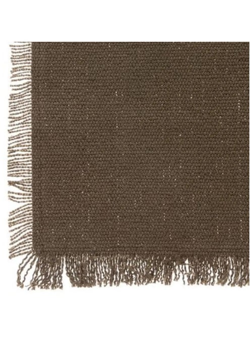 Nappe en coton a franges - Chic et élégante - Kiabi