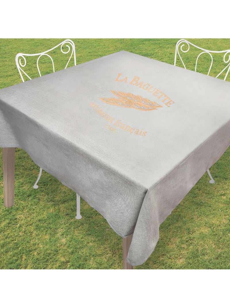 Nappe en coton anti-tâches BAGUETTE Gris - Kiabi