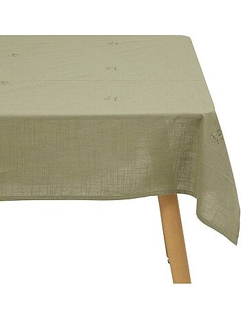 Nappe en coton brodé joy
