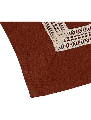 Nappe en coton brodé nuba