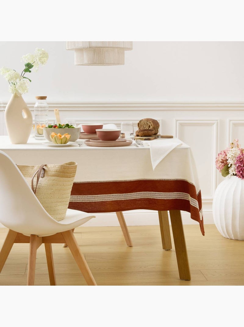 Nappe en coton brodé NUBA Blanc - Kiabi