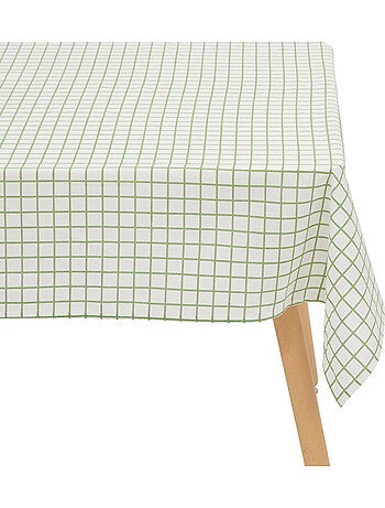 Nappe en coton carreaux traitement hydrofuge