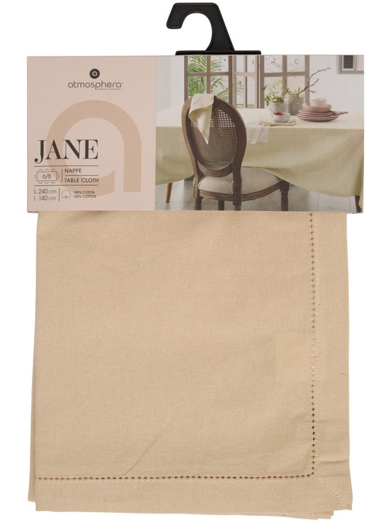 Nappe en coton JANE Beige - Kiabi