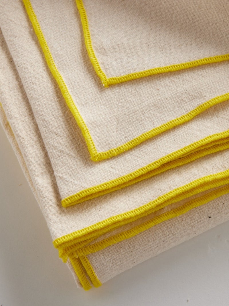 Nappe en coton lavé SUMMER Jaune - Kiabi