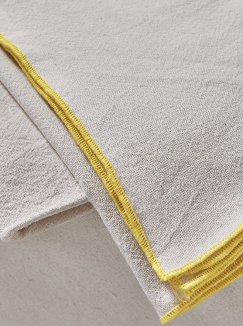 Nappe en coton lavé SUMMER Jaune - Kiabi