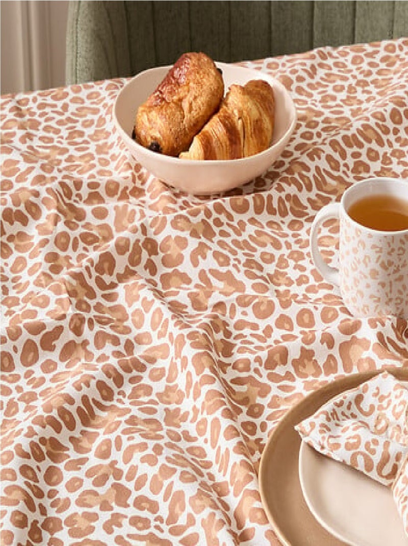 Nappe en coton Leopard Beige - Kiabi